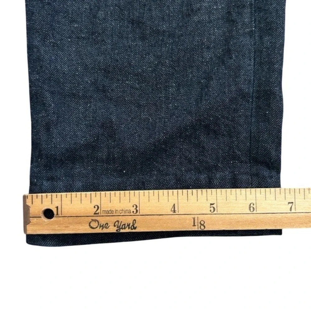 COS Linen Blend Denim Chambray Easy Pant Men M EU 48 Dark Blue Elasticized Waist